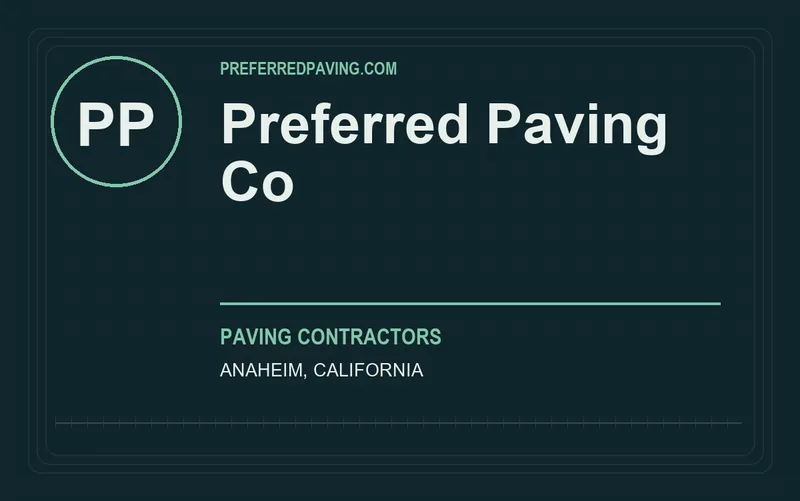 Preferred Paving Co in Anaheim, California