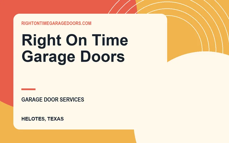 Right On Time Garage Doors in Helotes, Texas