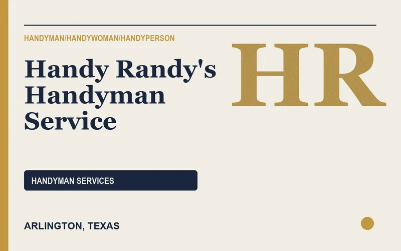Handy Randy's Handyman Service in Arlington, Texas