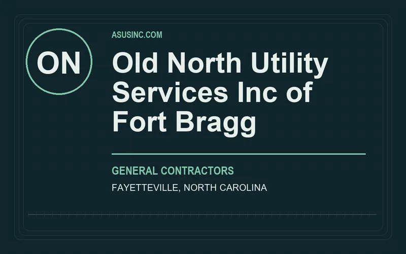 Old North Utility Services Inc of Fort Bragg in Fayetteville, North Carolina