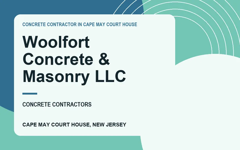 Woolfort Concrete & Masonry LLC in Cape May Court House, New Jersey