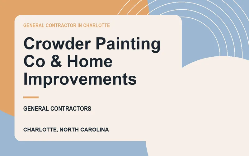 Crowder Painting Co & Home Improvements in Charlotte, North Carolina