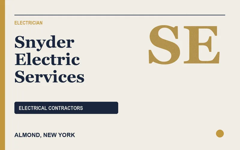 Snyder Electric Services in Almond, New York