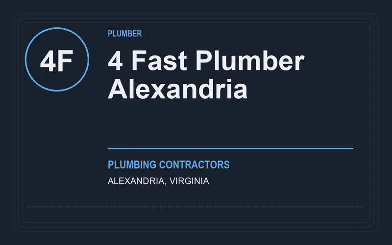 4 Fast Plumber Alexandria in Alexandria, Virginia