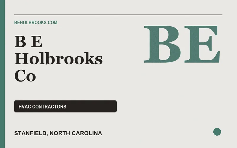 B E Holbrooks Co in Stanfield, North Carolina