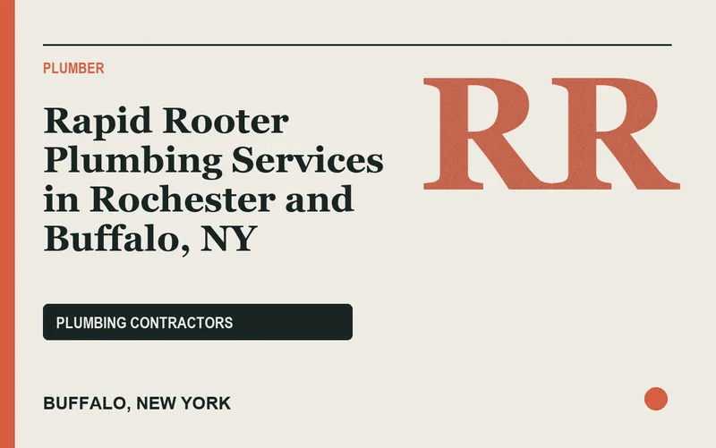 Rapid Rooter Plumbing Services in Rochester and Buffalo, NY in Buffalo, New York