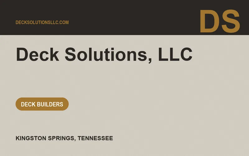 Deck Solutions, LLC in Kingston Springs, Tennessee