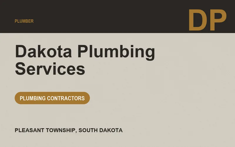 Dakota Plumbing Services in Pleasant Township, South Dakota