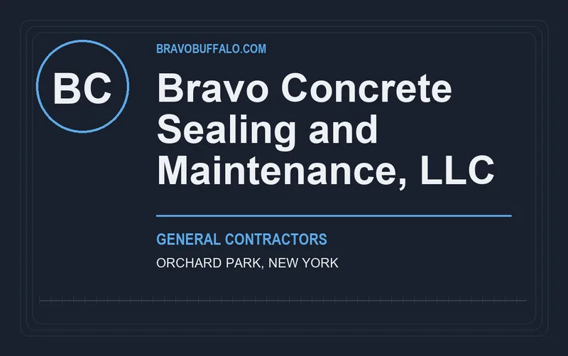 Bravo Concrete Sealing and Maintenance, LLC in Orchard Park, New York