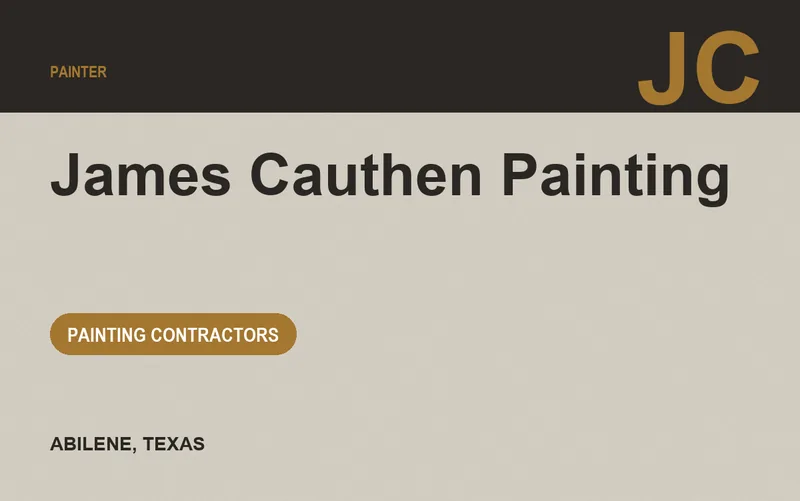 James Cauthen Painting in Abilene, Texas