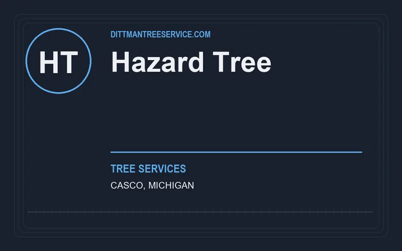 HAZARD TREE in Casco, Michigan
