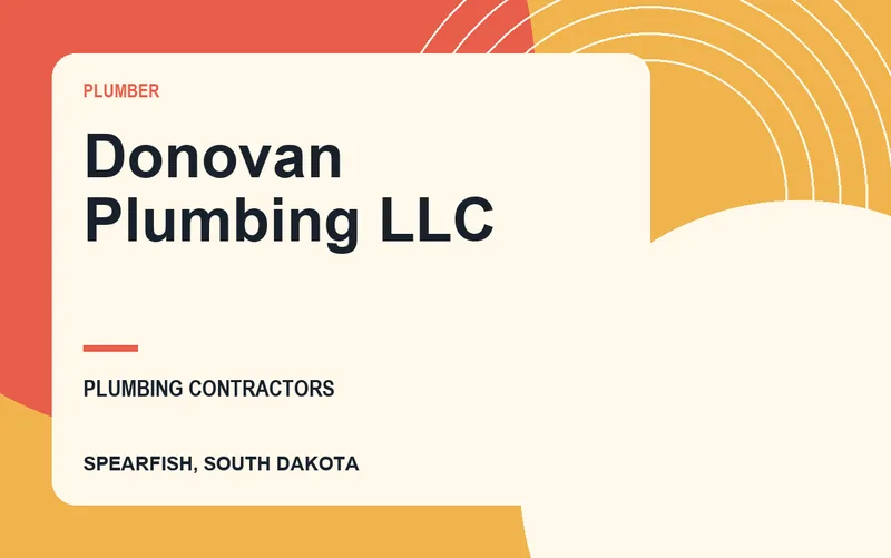 Donovan Plumbing LLC in Spearfish, South Dakota