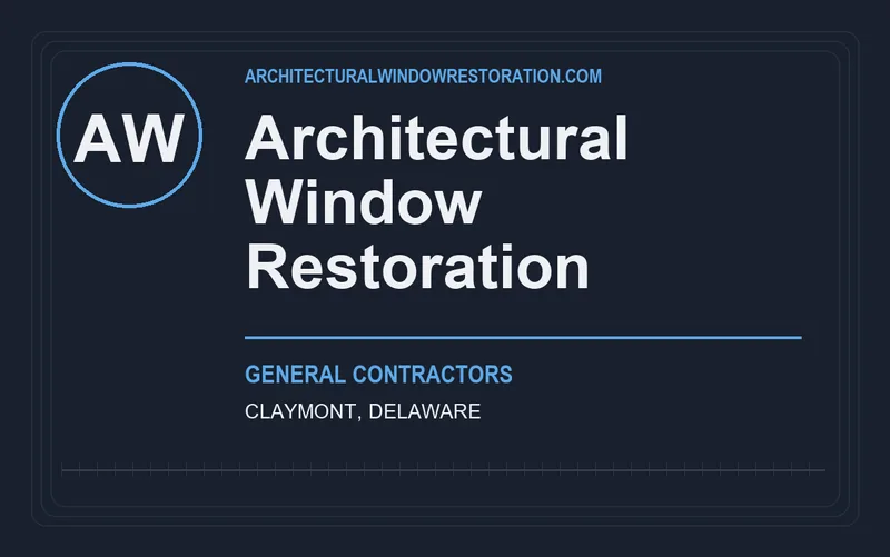 Architectural Window Restoration in Claymont, Delaware