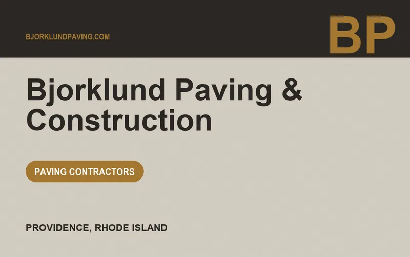 Bjorklund Paving & Construction in Providence, Rhode Island