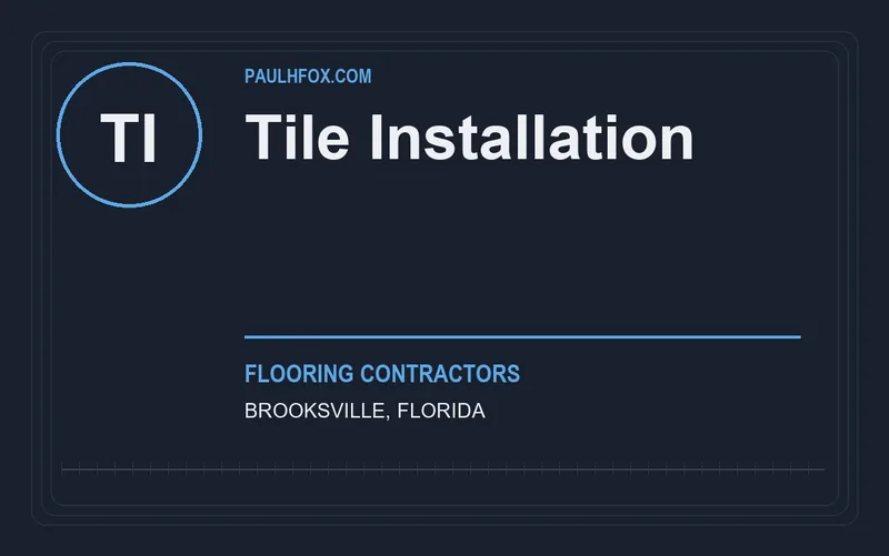 Tile Installation in Brooksville, Florida
