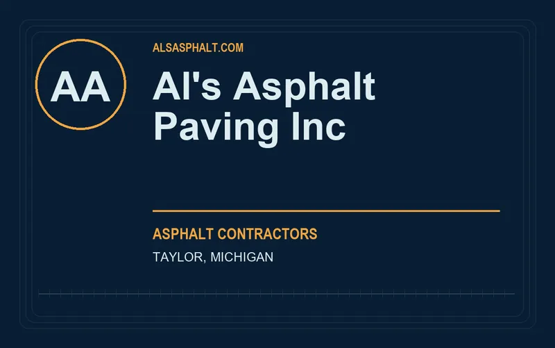 Al's Asphalt Paving Inc in Taylor, Michigan