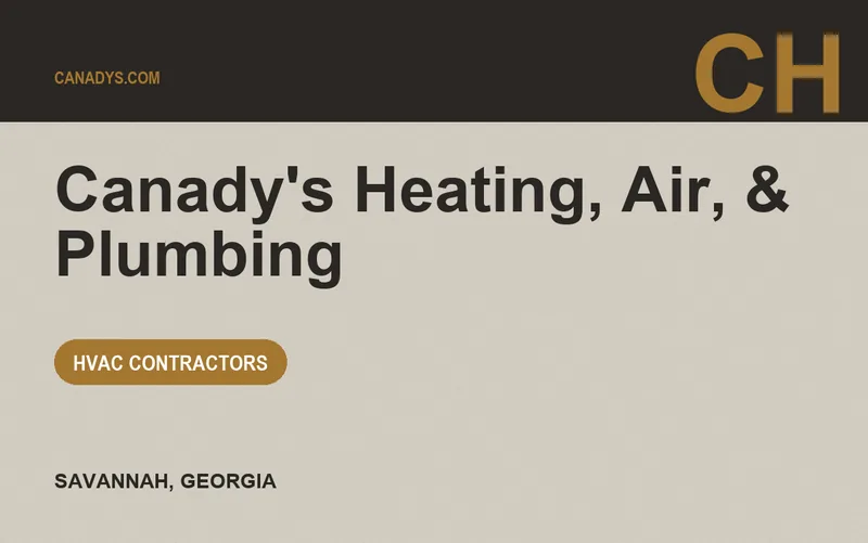 Canady's Heating, Air, & Plumbing in Savannah, Georgia