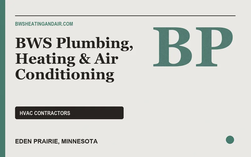 BWS Plumbing, Heating & Air Conditioning in Eden Prairie, Minnesota