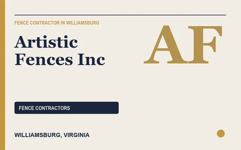 Artistic Fences Inc in Williamsburg, Virginia