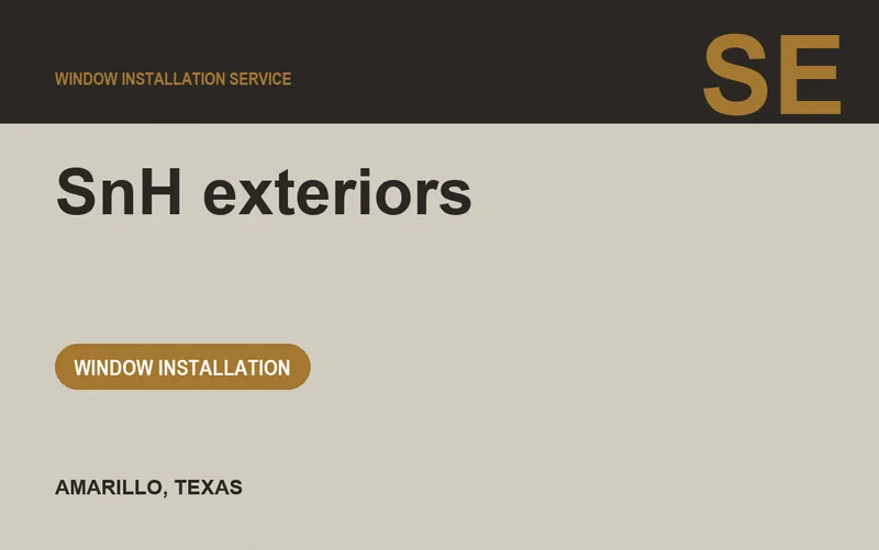 SnH exteriors in Amarillo, Texas
