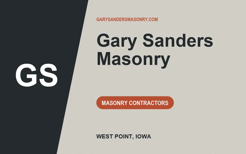 Gary Sanders Masonry in West Point, Iowa