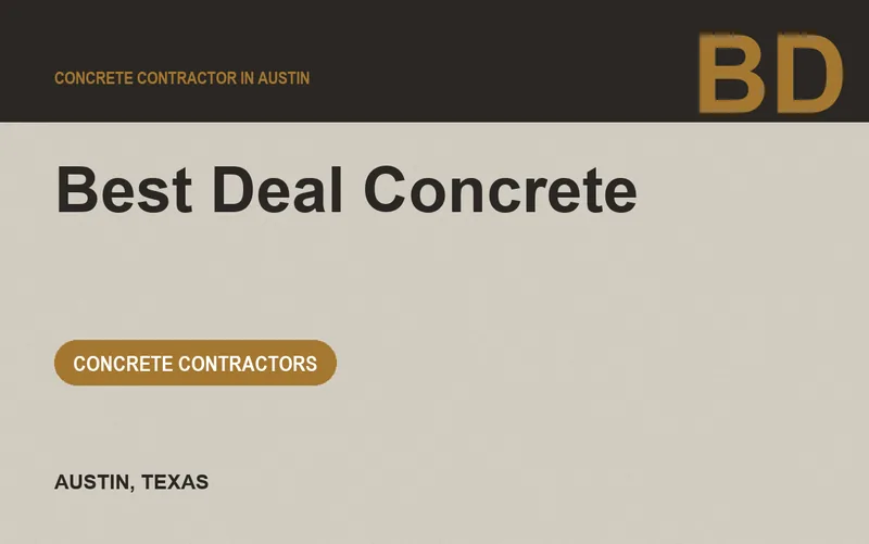 Best Deal Concrete in Austin, Texas