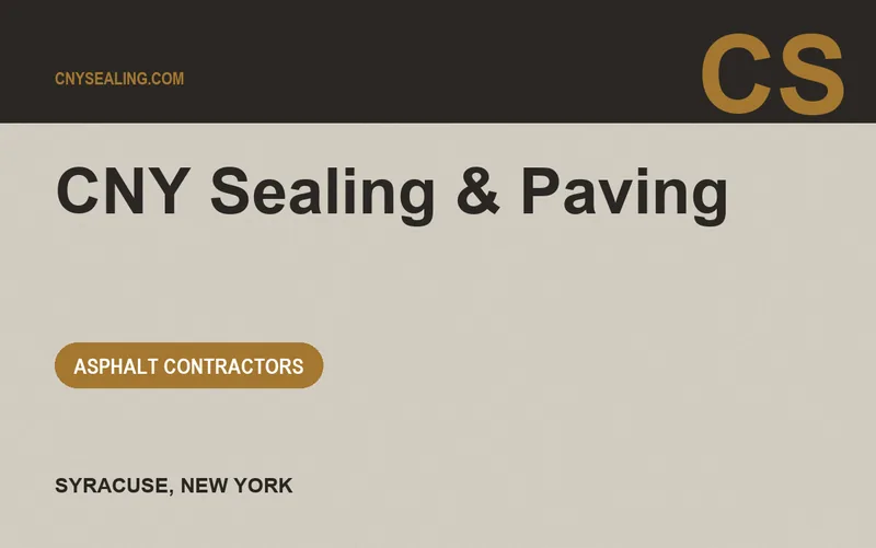 CNY Sealing & Paving in Syracuse, New York