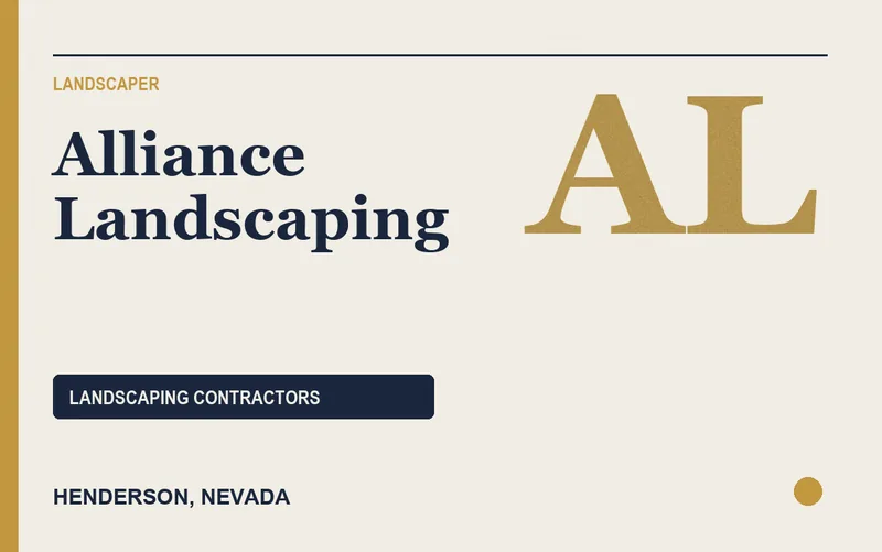 Alliance Landscaping in Henderson, Nevada