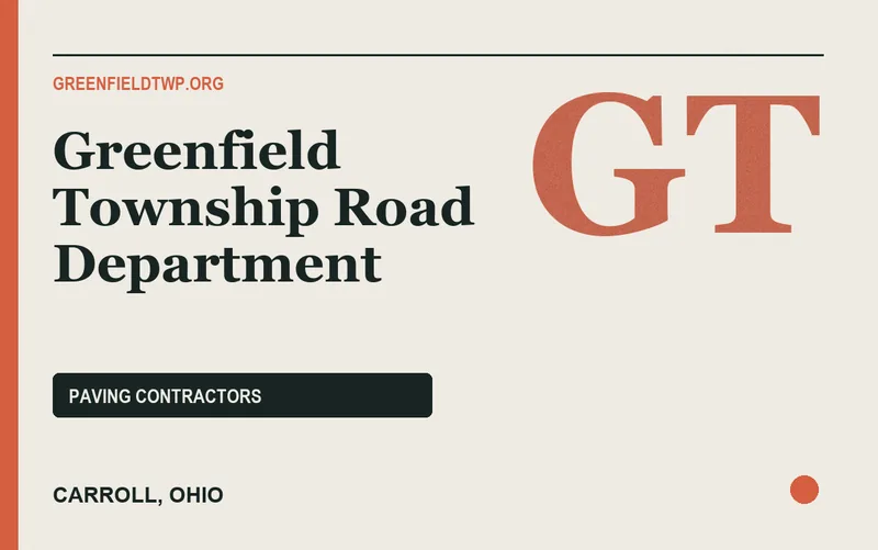 Greenfield Township Road Department in Carroll, Ohio