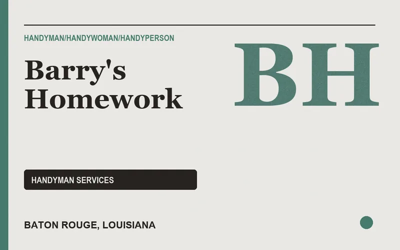 Barry's Homework in Baton Rouge, Louisiana