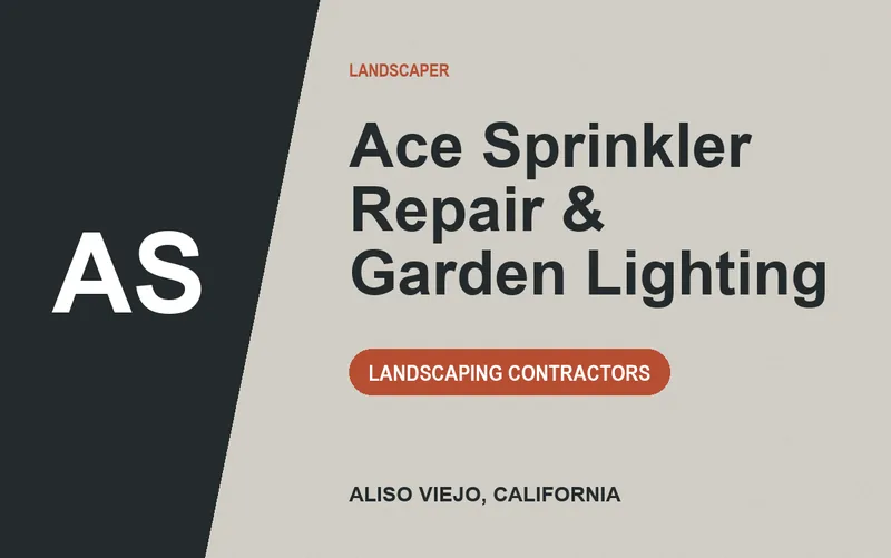 Ace Sprinkler Repair & Garden Lighting in Aliso Viejo, California