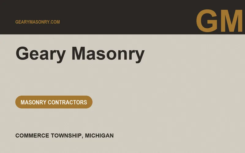 Geary Masonry in Commerce Township, Michigan
