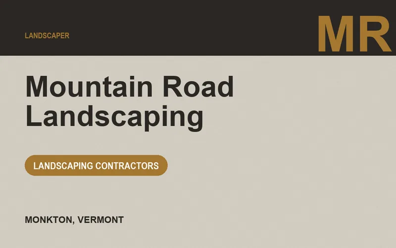 Mountain Road Landscaping in Monkton, Vermont