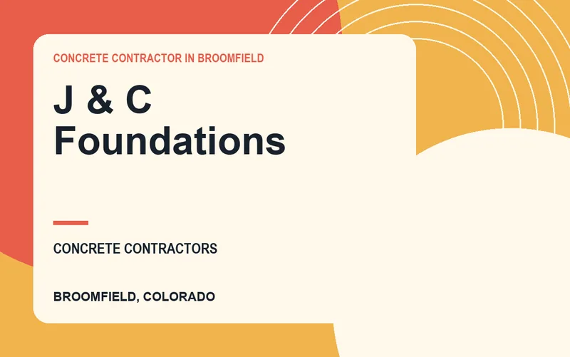 J & C Foundations in Broomfield, Colorado