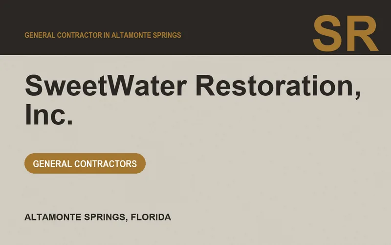 SweetWater Restoration, Inc. in Altamonte Springs, Florida