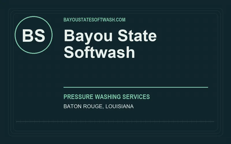 Bayou State Softwash in Baton Rouge, Louisiana
