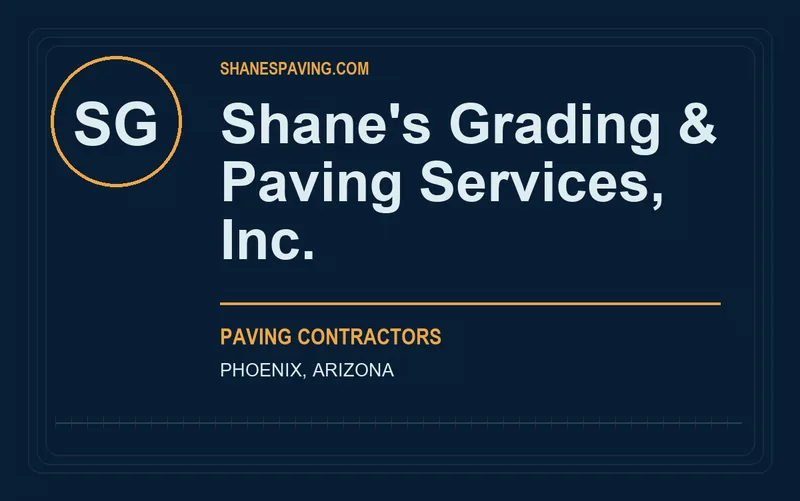 Shane's Grading & Paving Services, Inc. in Phoenix, Arizona