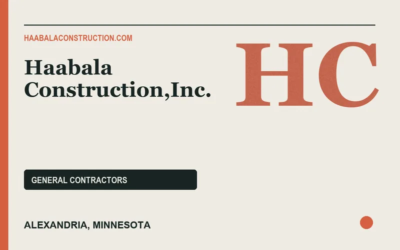 Haabala Construction,Inc. in Alexandria, Minnesota