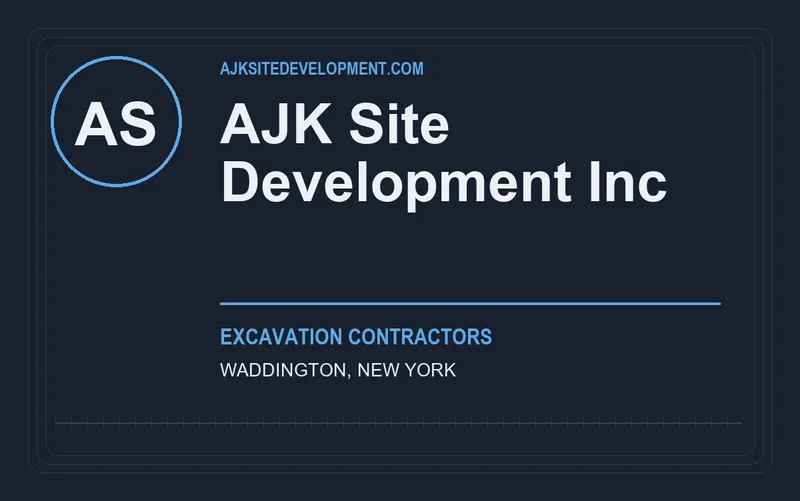 AJK Site Development Inc in Waddington, New York
