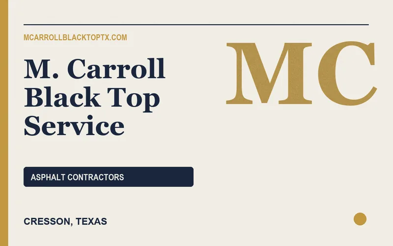 M. Carroll Black Top Service in Cresson, Texas