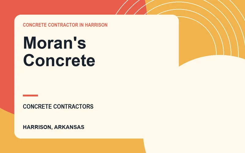 Moran's Concrete in Harrison, Arkansas