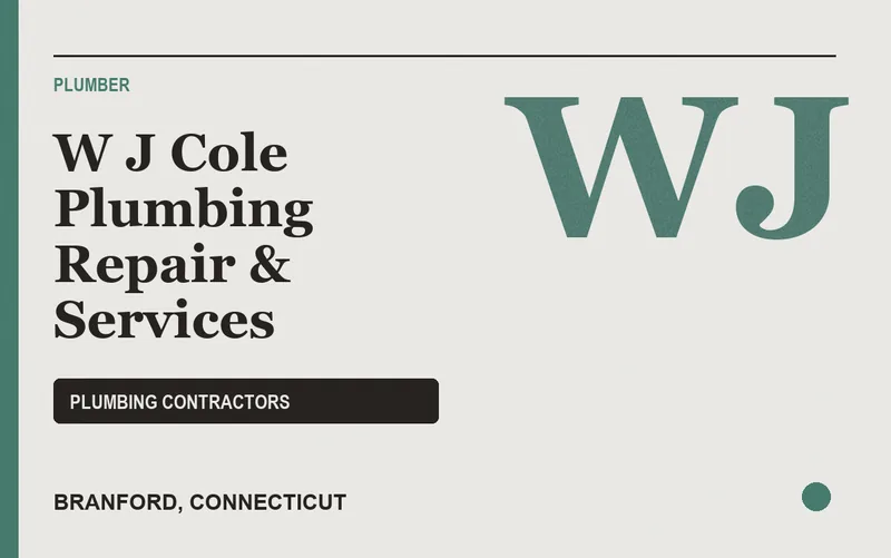 W J Cole Plumbing Repair & Services in Branford, Connecticut