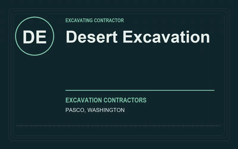 Desert Excavation in Pasco, Washington