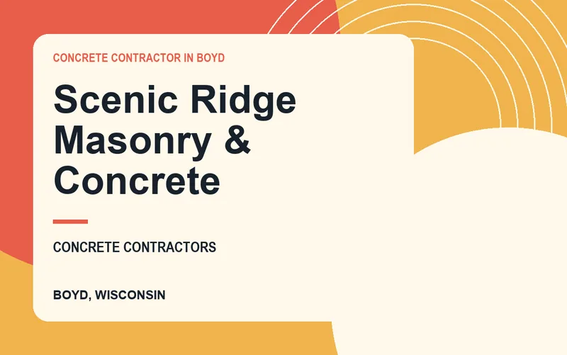 Scenic Ridge Masonry & Concrete in Boyd, Wisconsin