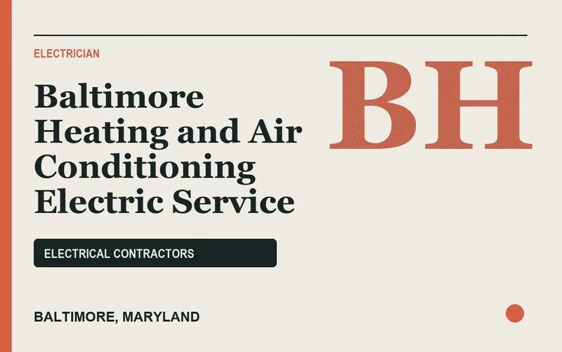 Baltimore Heating and Air Conditioning Electric Service in Baltimore, Maryland