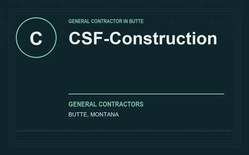 CSF-Construction in Butte, Montana