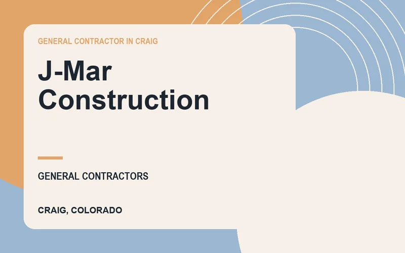 J-Mar Construction in Craig, Colorado
