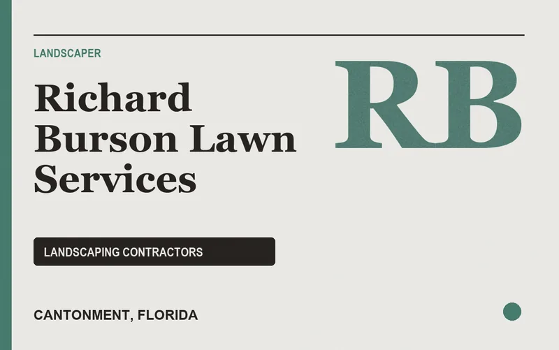 Richard Burson Lawn Services in Cantonment, Florida