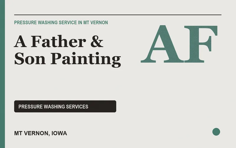 A Father & Son Painting in Mt Vernon, Iowa