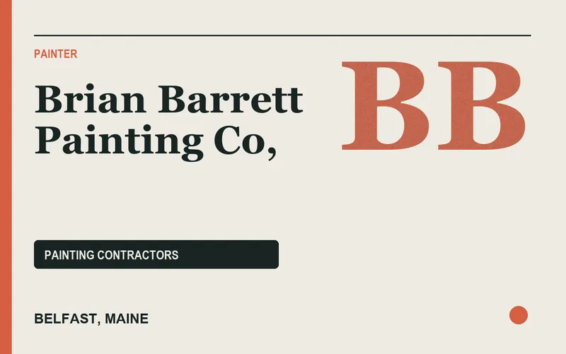 Brian Barrett Painting Co, in Belfast, Maine